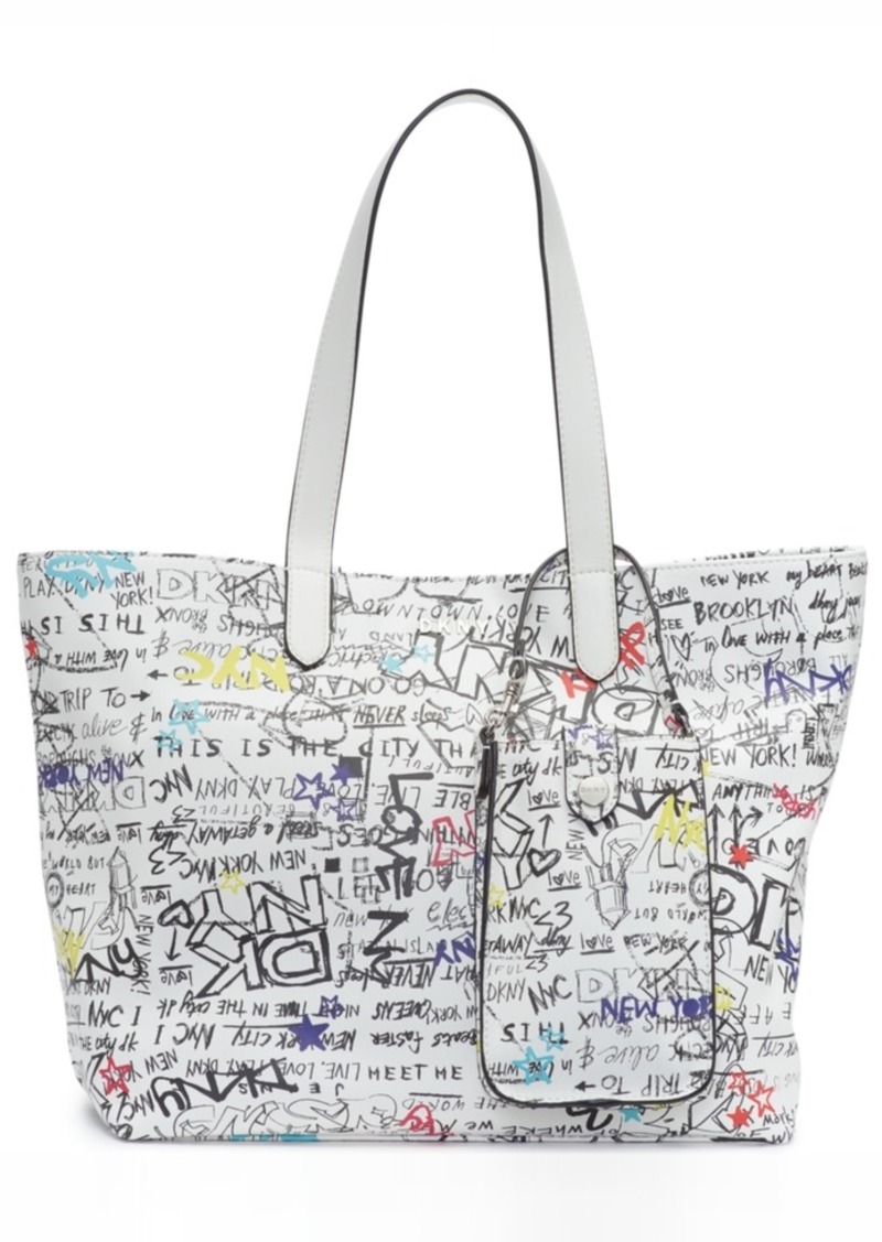 Dkny graffiti tote bag new arrivals