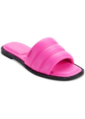 Dkny Bethea Quilted Slip-On Slide Sandals - Black
