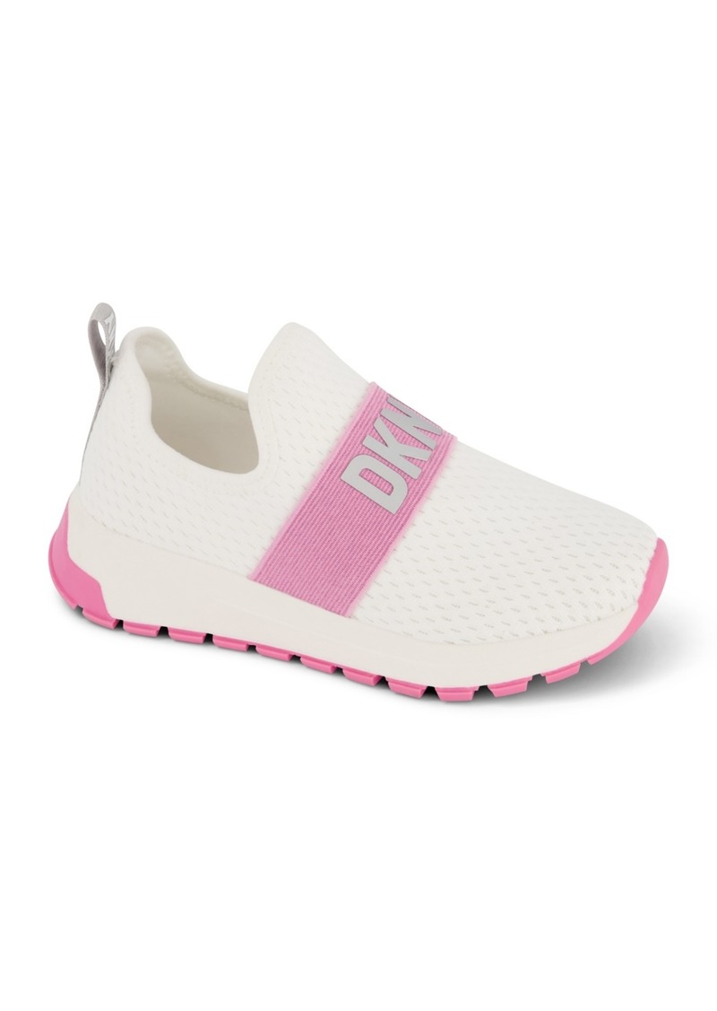 Dkny Little Girls Slip On Sneakers - White