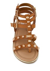 Dkny Big Girls Studded Sandals - Cognac