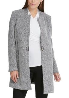 Dkny Petite D-Ring Topper Jacket, Created for Macy's - Light Grey Heather