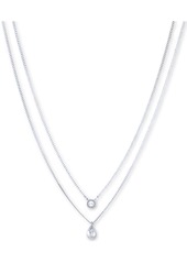 "Dkny Double Row Pendant Necklace, 16"" long + 3"" Extender - Gold"