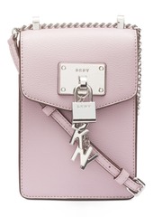 elissa pebble leather charm chain strap crossbody