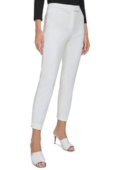 Dkny Essential Slim Leg Ankle Pants - Ivory