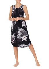 DKNY Floral Print Long Nightgown