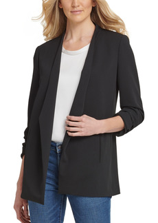 Dkny Essential Open Front Jacket - Black