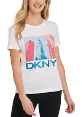 Dkny Glitter Empire State Building T-Shirt