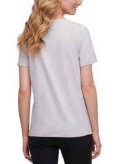 Dkny Glitter Logo T-Shirt - Avenue Grey