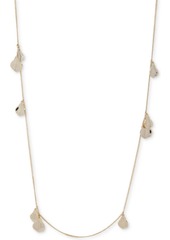 Dkny Gold-Tone Flower Petal Strand Necklace, 42" + 3" extender