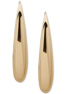 Dkny Gold-Tone Puffy Sculptural Threader Earrings - Gold