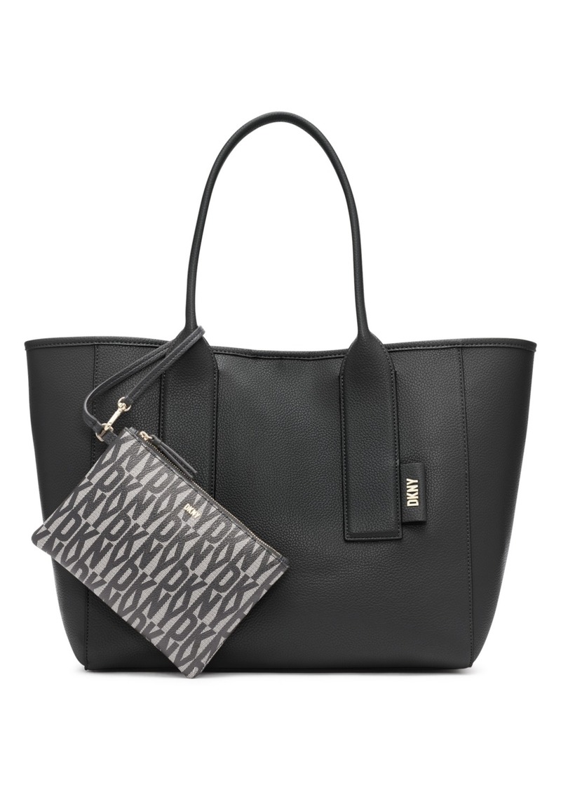 DKNY Tilly Logo Convertible Strap North South Tote - Macy's