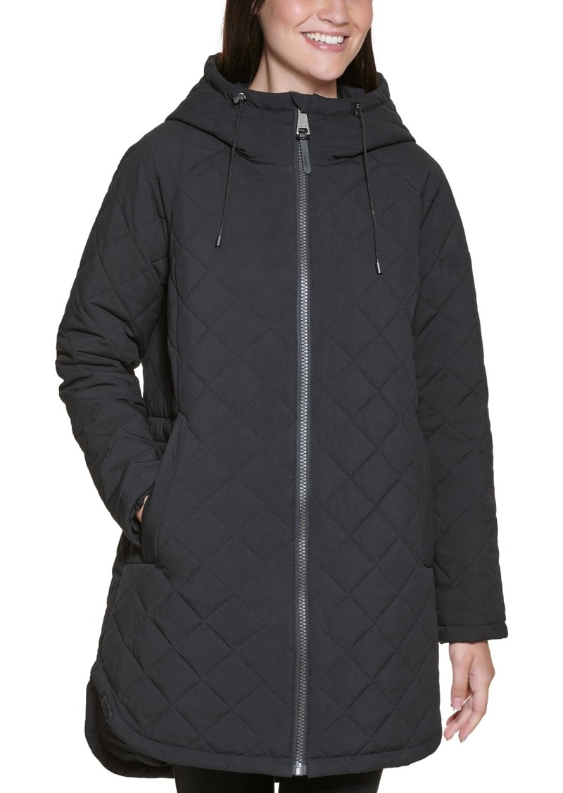 DKNY Women's Sport Polar Fleece Funnel Neck Pullover Jacket