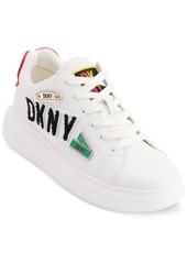Dkny Jewel City Signs Lace-Up Low-Top Platform Sneakers - Bright White