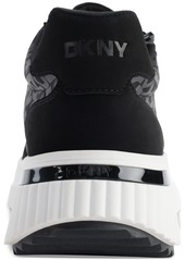 Dkny Lissa Logo Platform Sneakers - Black Logo