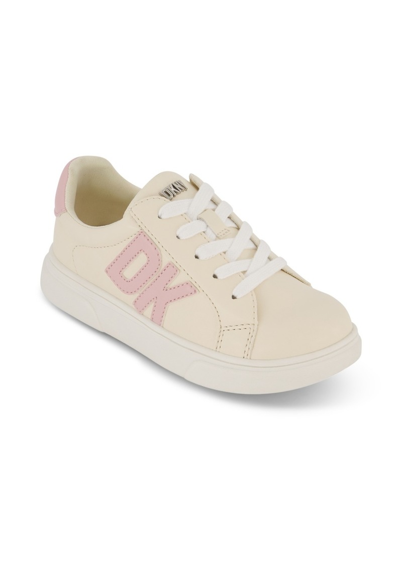 Dkny Little and Big Girls Celia Bonnie Court Lace Up Sneakers - Beige