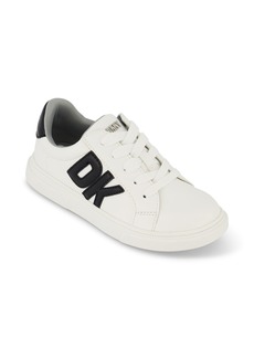 Dkny Little and Big Girls Celia Bonnie Court Lace Up Sneakers - Black, White
