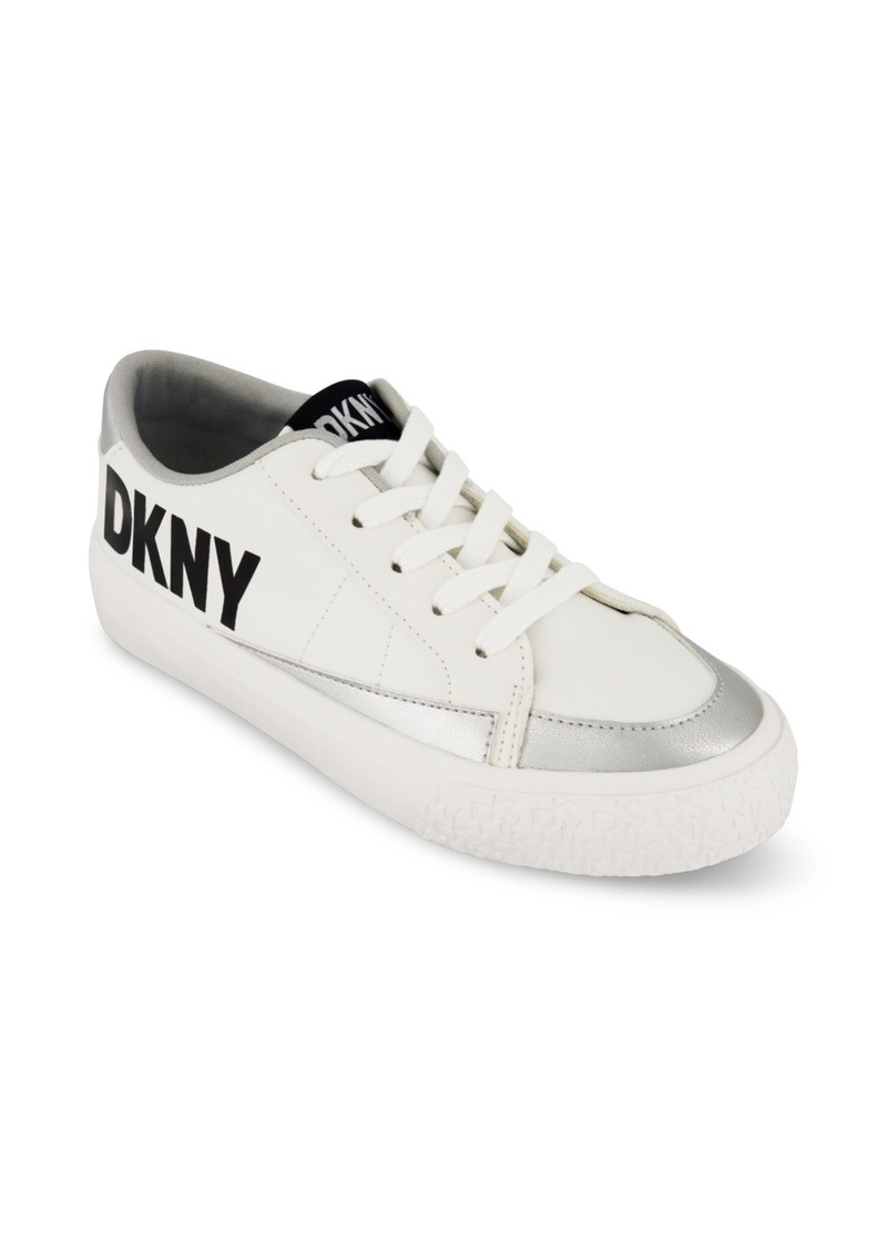 Dkny Little and Big Girls Hannah Marabel Lace Up Low Top Sneakers - White