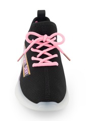 Dkny Little and Big Girls Slip On Landon Stretchy Knit Sneakers - Pink