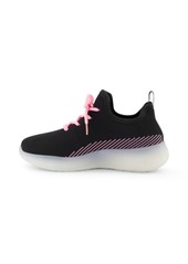 Dkny Little and Big Girls Slip On Landon Stretchy Knit Sneakers - Pink