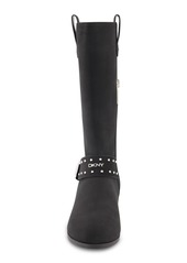 Dkny Little Girls Ellie Studded Strap Tall Riding Boots - Black