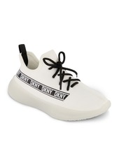 Dkny Little Girls Landon Knit Slip On Pull Tag Sneaker - White