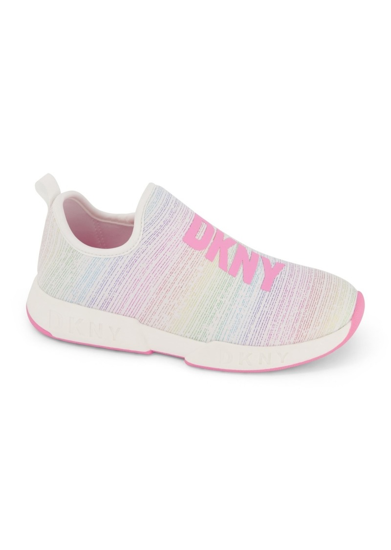 Dkny Little Girls Slip On Sneakers - White
