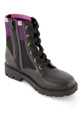 Dkny Little Girls Stassi Knit Moto Boots - Black/Pink