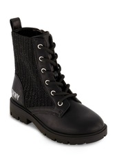 Dkny Little Girls Stassi Menia Moto Side Zipper Boot - Black