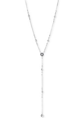Dkny Logo Crystal Station Y-Necklace, Created for Macy's