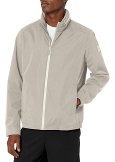 DKNY Men's All Man’s Lightweight Water Resistant Jacket with Zip Out Hood