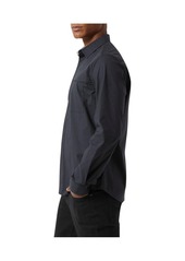 Dkny Men's City Grid Stretch Long Sleeve Shirt - Black