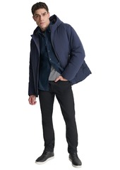 Dkny Men's Hooded Full-Zip Jacket - Navy