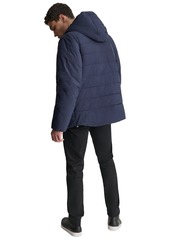 Dkny Men's Hooded Full-Zip Jacket - Navy