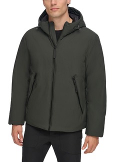 Dkny Men's Hooded Full-Zip Jacket - Olive