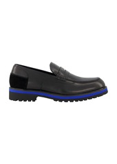 Dkny Men's Leather Contrast Penny Loafers - Black