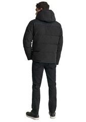 Dkny Men's Mixed-Media Puffer Coat, Created for Macy's - Reflective