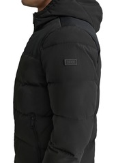 Dkny Men's Mixed-Media Puffer Coat, Created for Macy's - Reflective