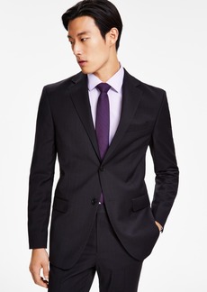 Dkny Men's Modern-Fit Stretch Suit Jacket - Black Plaid