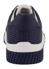 Dkny Men's Perforated Two-Tone Branded Sole Racer Toe Sneakers - Navy