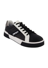 Dkny Men's Perforated Two-Tone Branded Sole Racer Toe Sneakers - Navy