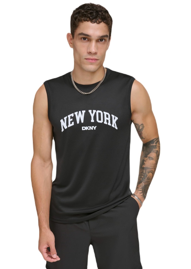 DKNY Men's Sleeveless Quick Dry 40+ Protection UPF Active Top