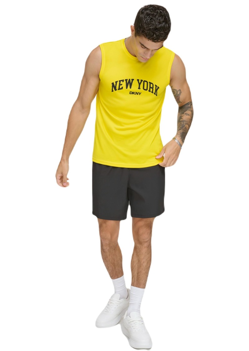 DKNY Men's Sleeveless Quick Dry 40+ Protection UPF Active Top