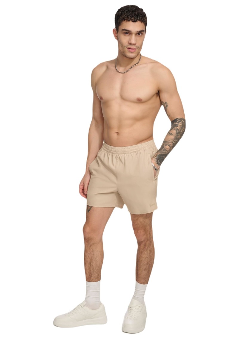 DKNY Men's Standard Stretch Quick Dry Volley UPF 40+ Protection Swim Trunk