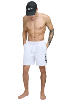DKNY Men's Standard Stretch Quick Dry Volley UPF 40+ Protection Swim Trunk