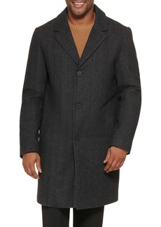 DKNY mens Dkny Men's Wool Blend Notch Collar Coat Jacket   US