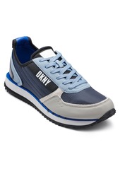 DKNY Mixed Media Runner Sneaker in Navy at Nordstrom Rack