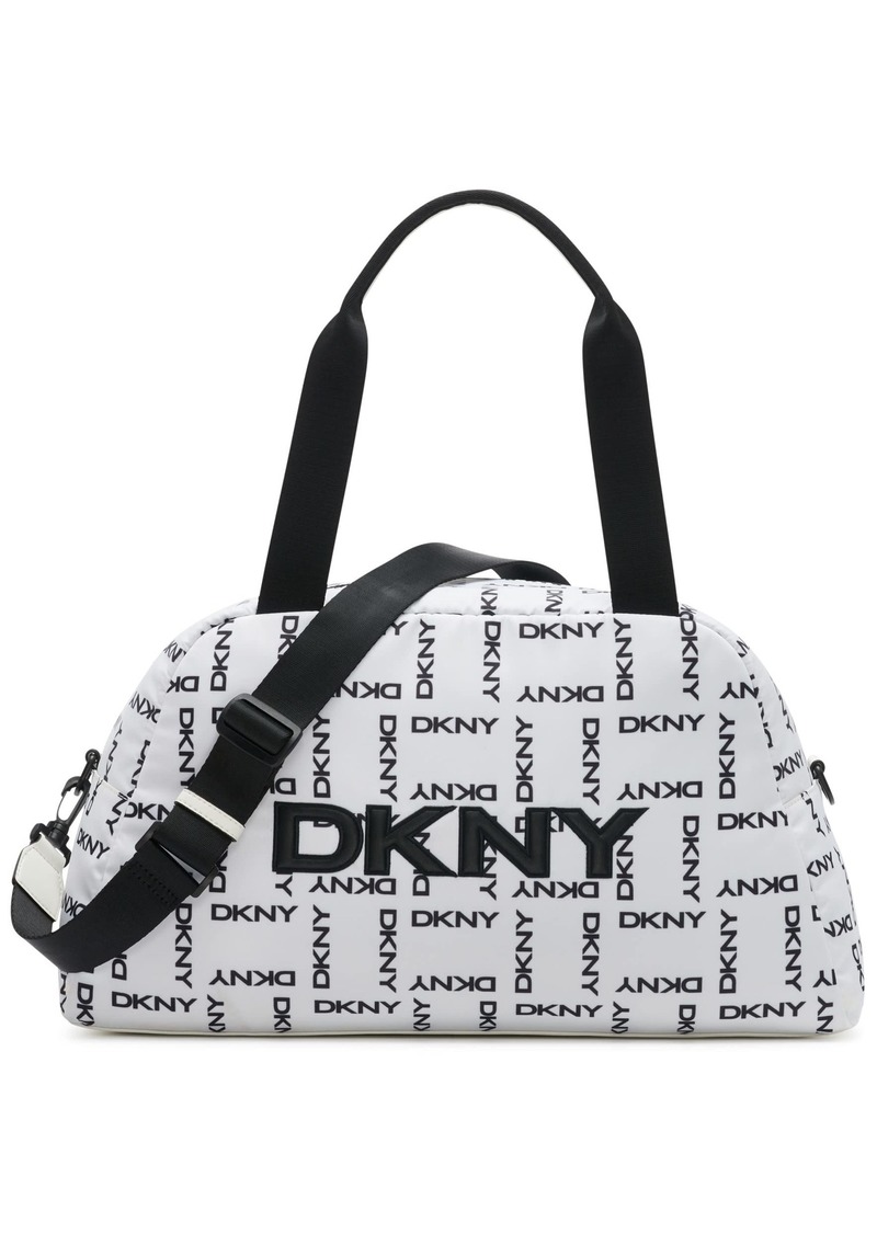 DKNY Nataly Gym Bag WHT/Black