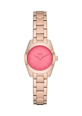 DKNY Nolita Three-Hand Rose Gold Stainless Steel Watch