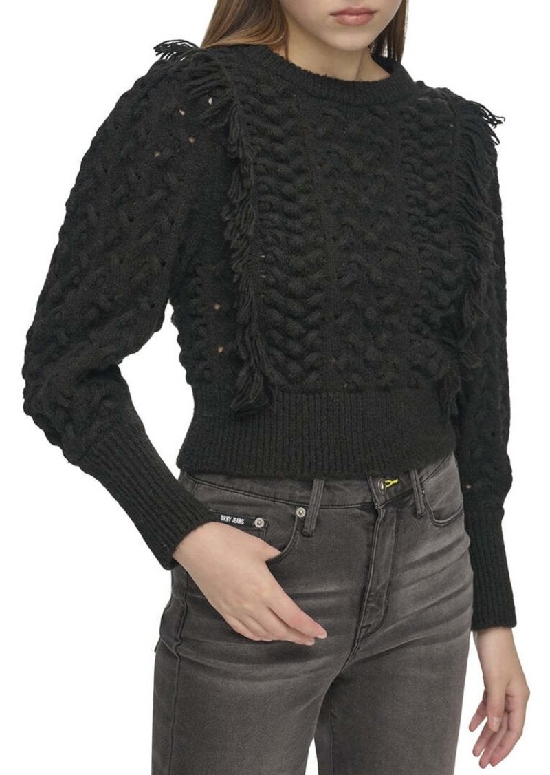 DKNY Novelty Flange Wool-Blend Sweater