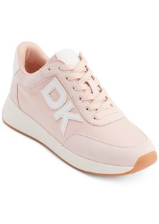 Dkny Oaks Logo Applique Athletic Lace Up Sneakers, Created for Macy's - Pale Blush